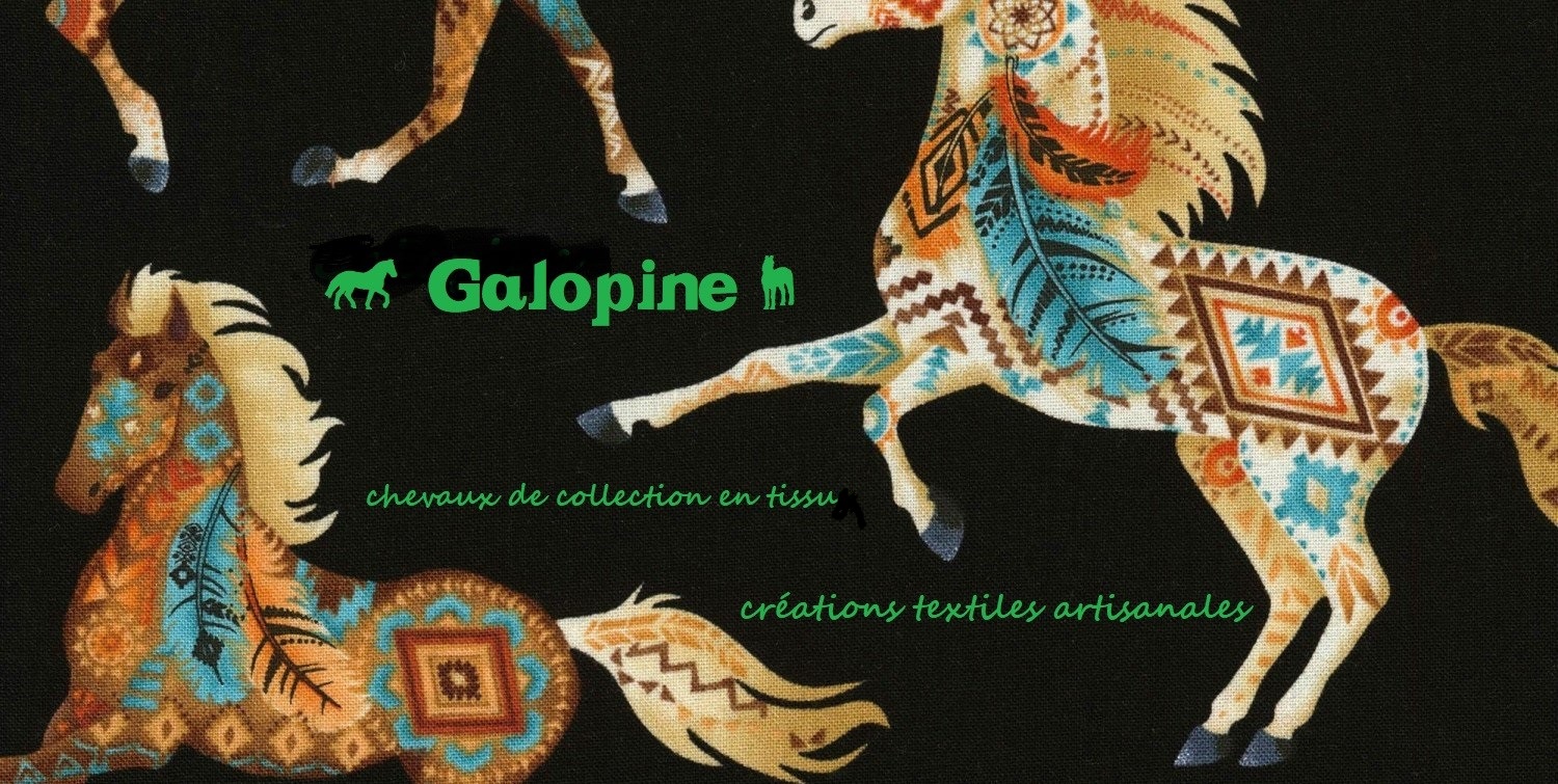 Galopine Création Chevaux de Collection en Tissu - L'Escale des Créateurs